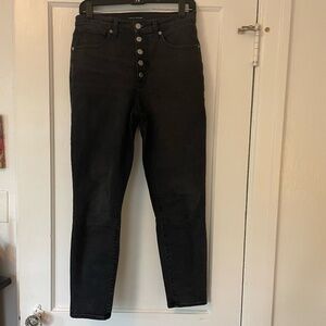 Women's Lucky Brand High Rise Skinny Bridgette Black Wash Jeans size 29